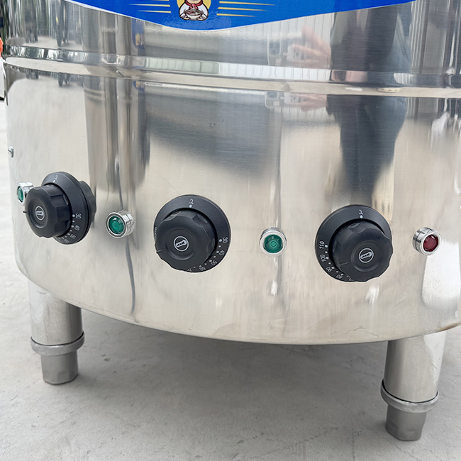 Hệ thống bảng điều khiển nồi phở điện nhập khẩu 120L