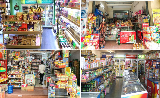 Thiết kế cửa h&agrave;ng tiện lợi tầm trung