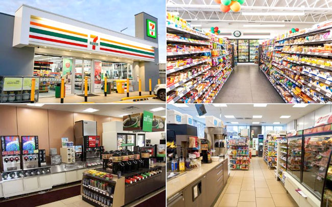 Thiết kế cửa h&agrave;ng tiện lợi dạng chuỗi/ hệ thống