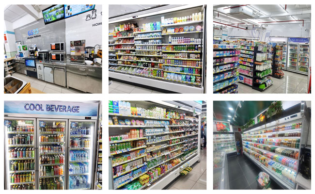 Đồng bộ kh&ocirc;ng gian thiết bị trong cửa h&agrave;ng tiện lợi