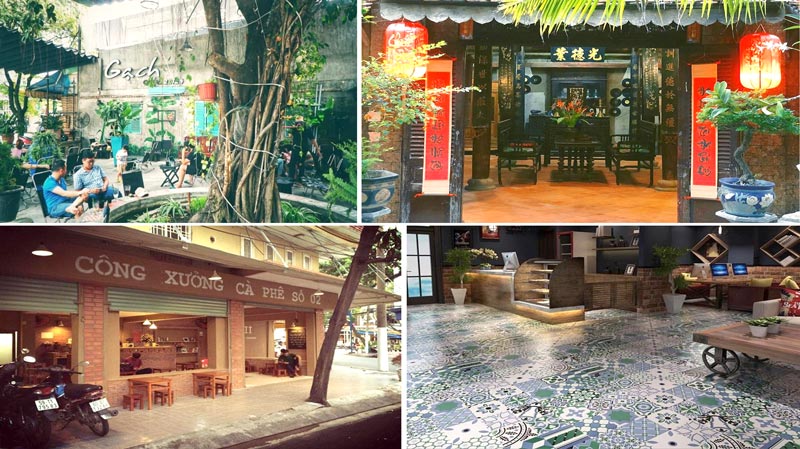 Qu&aacute;n cafe phong c&aacute;ch industrial