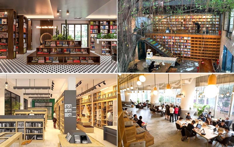 Thiết kế qu&aacute;n c&agrave; ph&ecirc; s&aacute;ch y&ecirc;n tĩnh