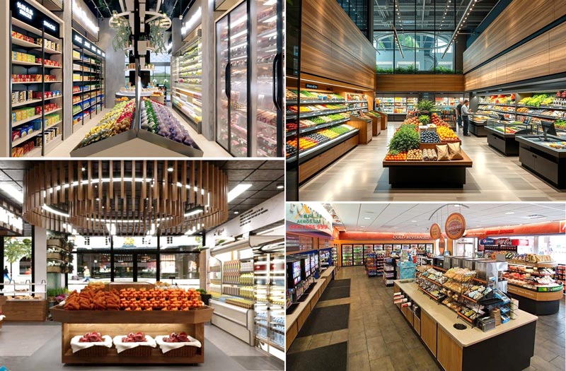 Thiết kế si&ecirc;u thị 150m2 phong c&aacute;ch cao cấp