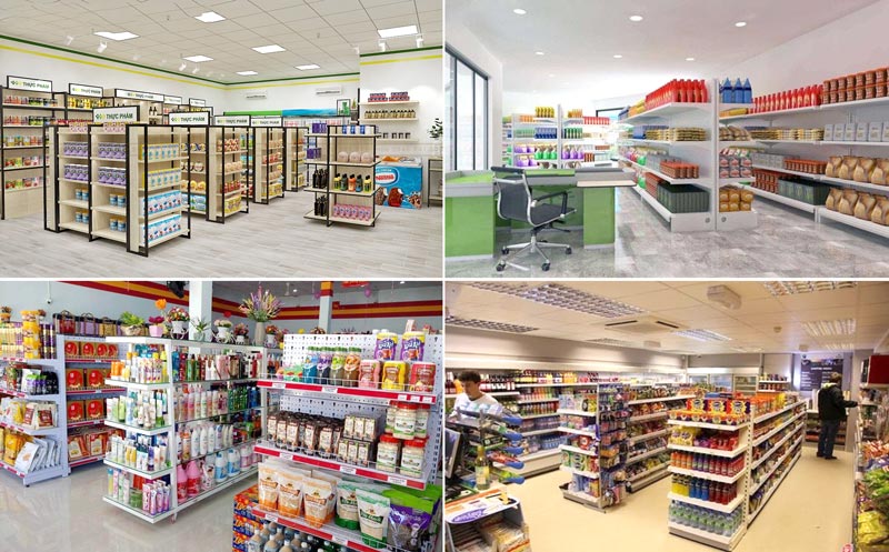Thiết kế siêu thị đẹp phong cách tối giản