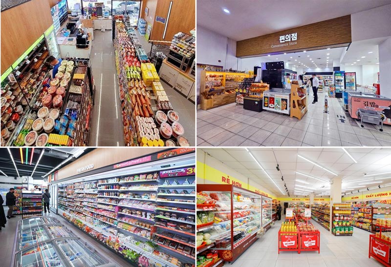 Siêu thị mini 50m2 phong cách Hàn Quốc