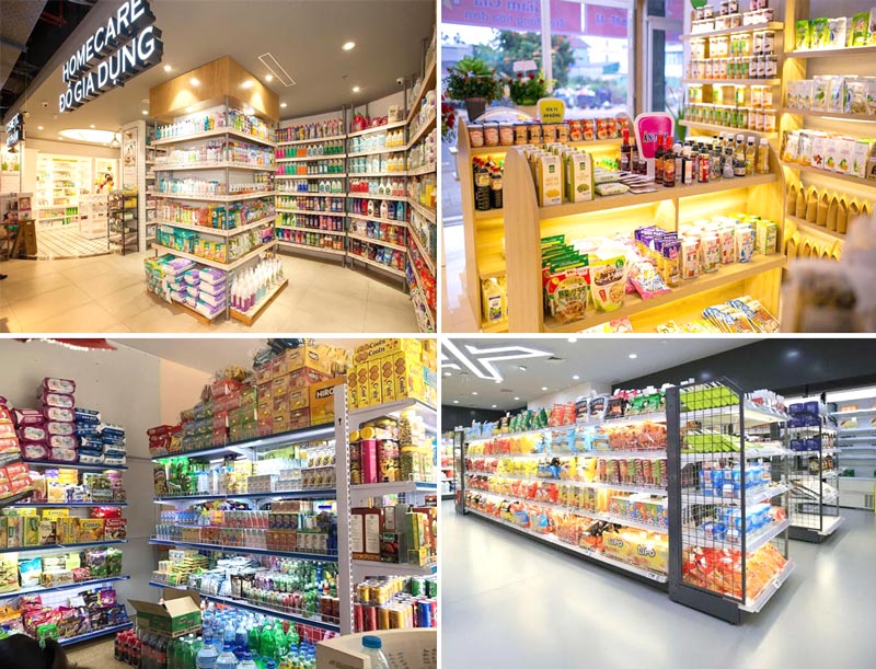 Thiết kế siêu thị mini 50m2 phong cách gia đình