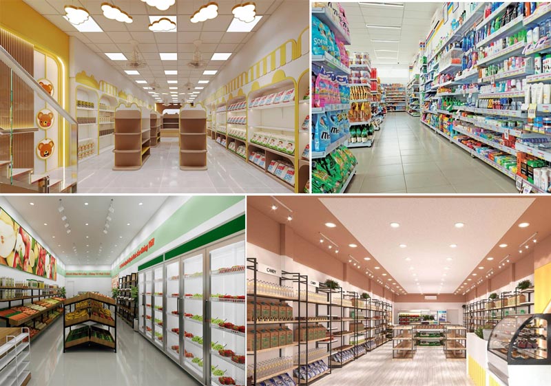 Si&ecirc;u thị 50-150m2 tiện lợi kiểu chuỗi cửa h&agrave;ng