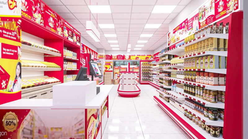 Thiết kế si&ecirc;u thị tầm trung 50-150m2 h&aacute;i ra tiền