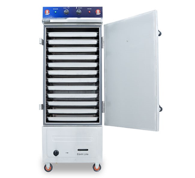 Tủ hấp cơm 50kg điện gas