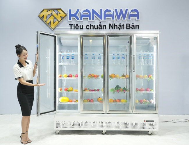 Tủ m&aacute;t trưng b&agrave;y 4 c&aacute;nh