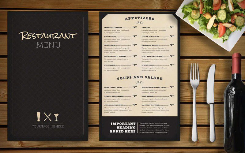 Xây dựng menu tinh gọn