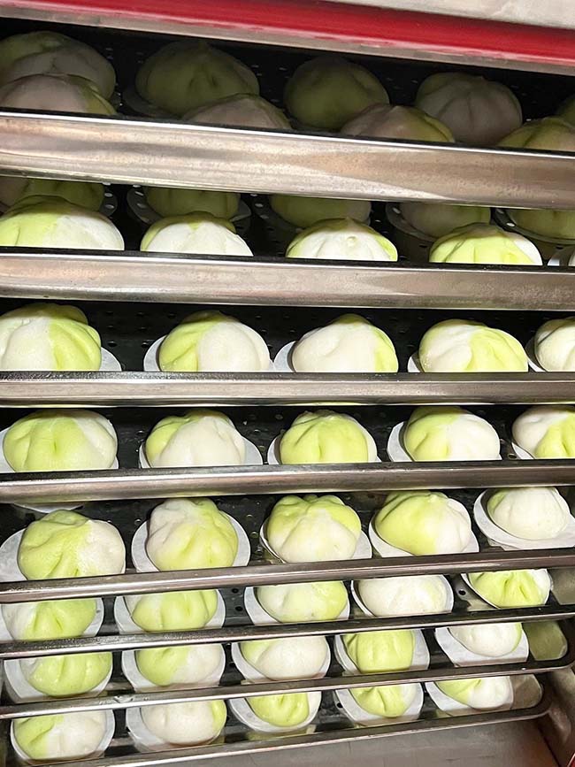 Nấu ăn với tủ hấp bánh bao 10 khay gas