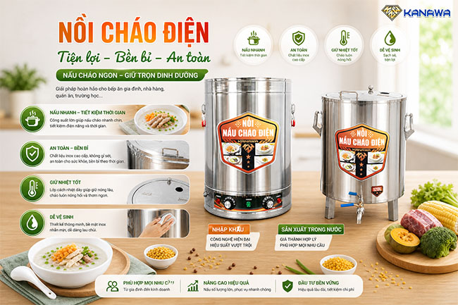 Nồi nấu cháo diện Kanawa