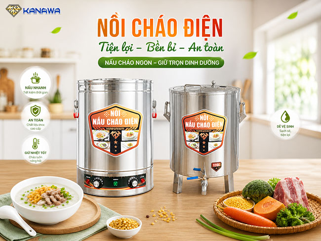 Nồi nấu cháo điện Kanawa