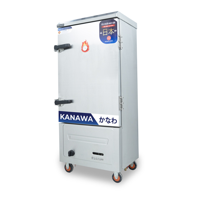Tủ hấp bánh bao 10 khay điện gas không điều khiển