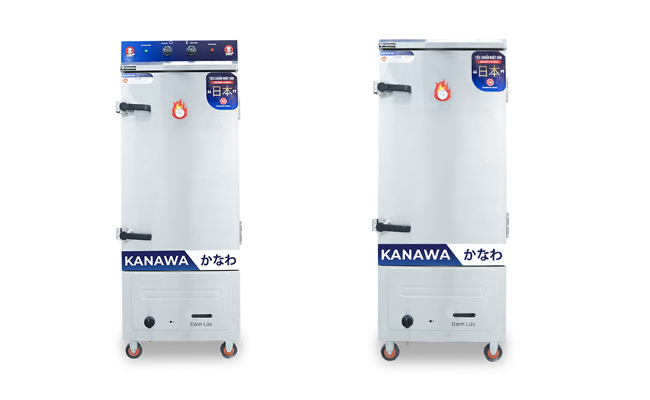 Tủ hấp bánh bao 12 khay điện & gas