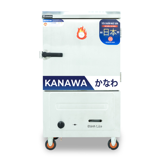 Tủ hấp bánh bao bằng gas 6 khay
