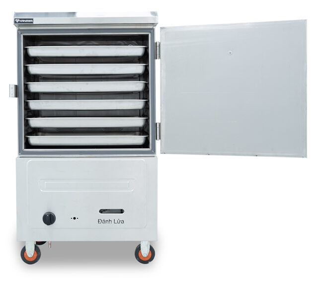 Tủ hấp b&aacute;nh bao 6 khay gas