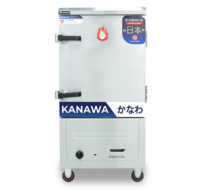 Tủ hấp bánh bao 8 khay gas