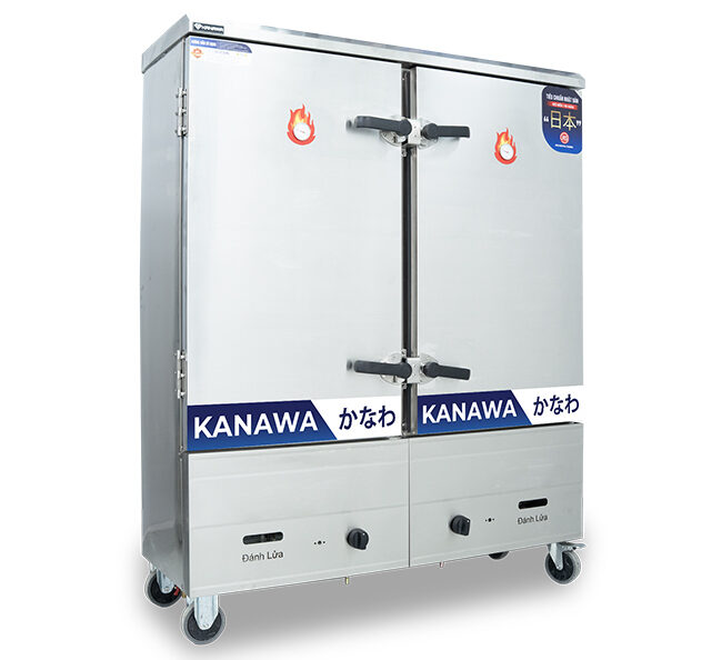 Tủ hấp bánh bao bằng gas 24 khay Kanawa