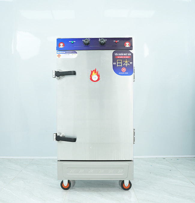 Tủ hấp bánh bao điện 10 khay có điều khiển