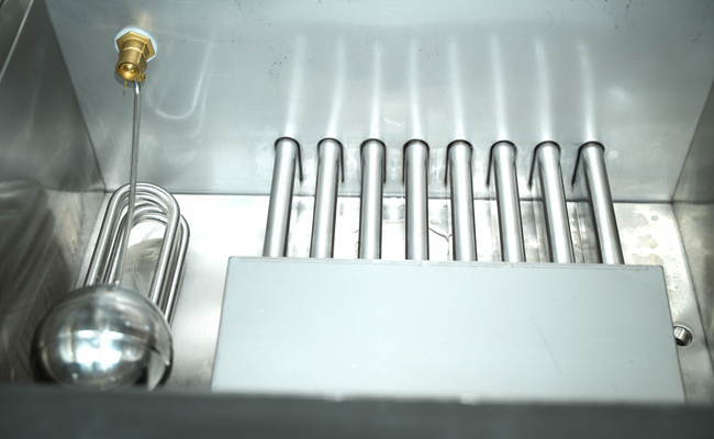 Khoang gia nhiệt tủ hấp banh bao điện gas 24 khay kh&ocirc;ng điều khiển
