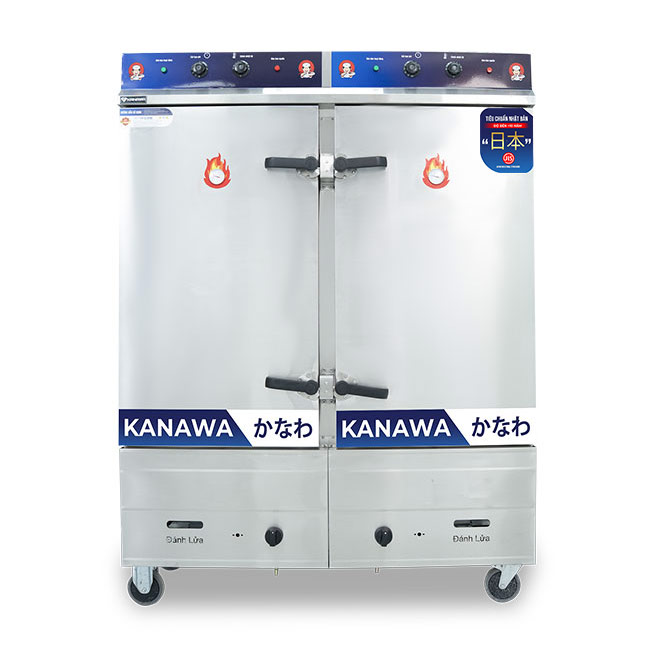 Tủ hấp bánh bao điện gas 24 khay
