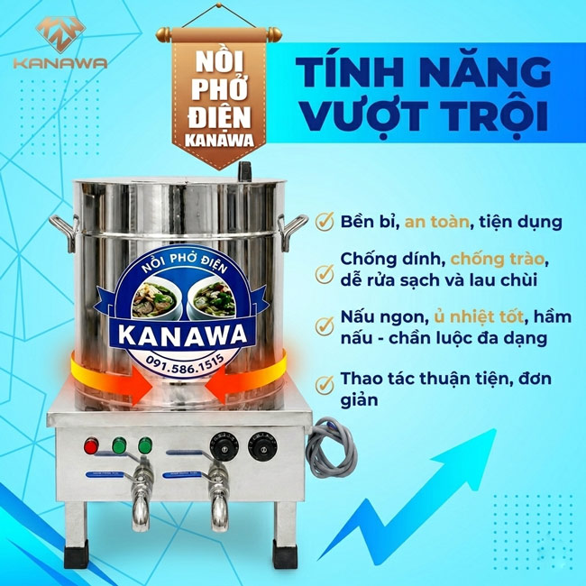 tính năng nồi nấu phở điện