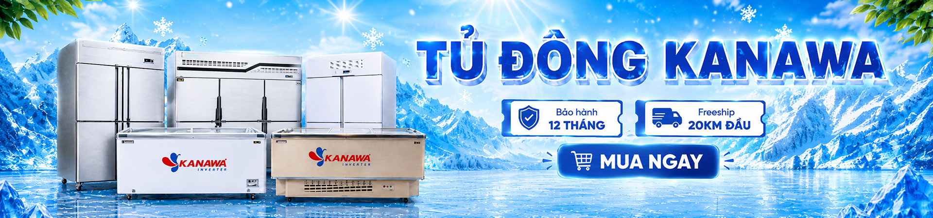 Banner tủ đông Kanawa Mobile