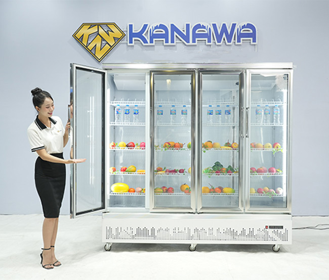 Tủ m&aacute;t si&ecirc;u thị 4 c&aacute;nh