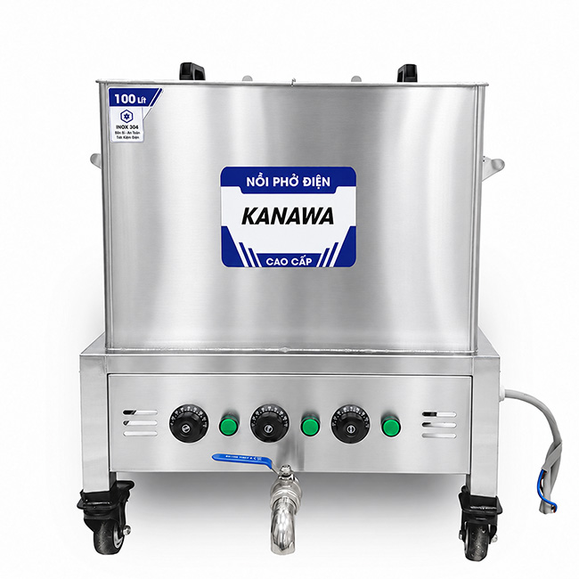 Nồi vuông nấu phở điện 100l NPV100