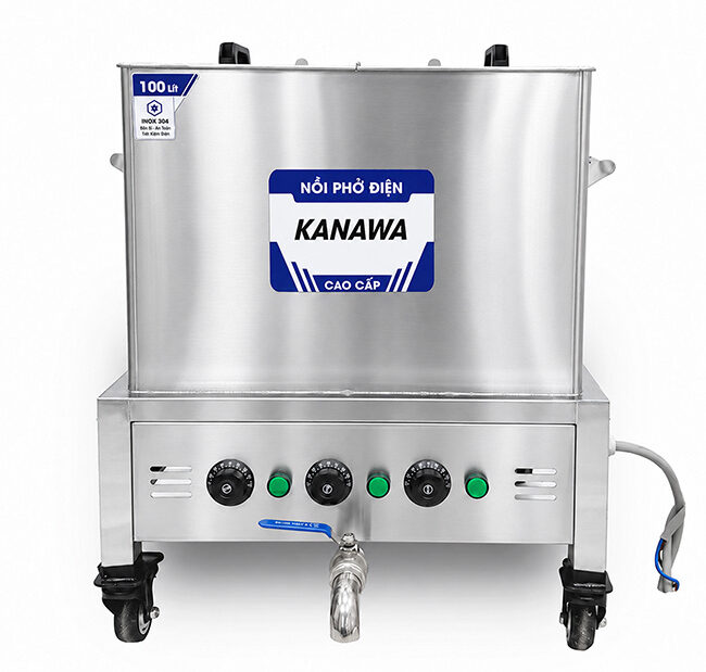 Nồi vuông nấu phở điện 100L có gì nổi bật