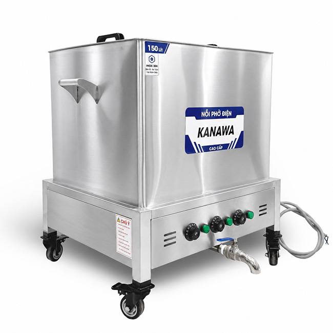 Nồi vuông nấu phở điện 150l NPV150