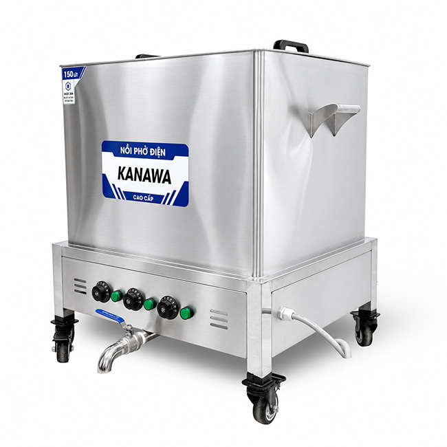 Nồi vuông nấu phở điện 150l NPV150