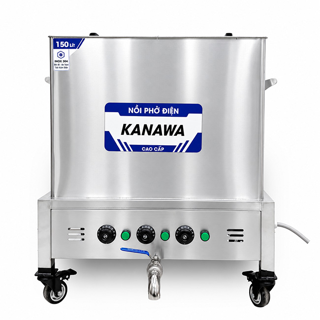 Nồi vuông nấu phở điện 150l NPV150