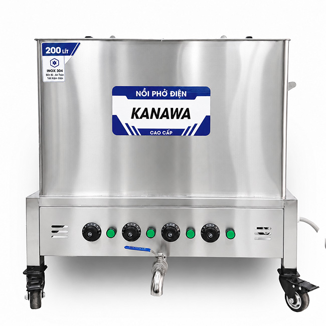 Nồi vuông nấu phở điện 200l NPV200