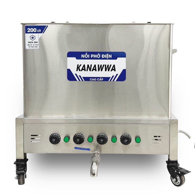 Nồi vuông nấu phở điện 200l NPV200
