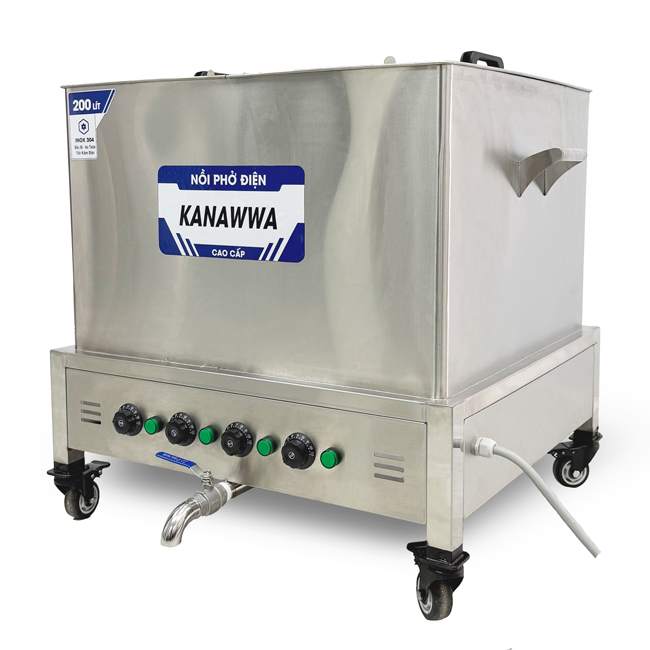 Nồi vuông nấu phở điện 200l NPV200
